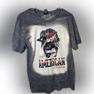 Gray all American mama short sleeved tee shirt size medium